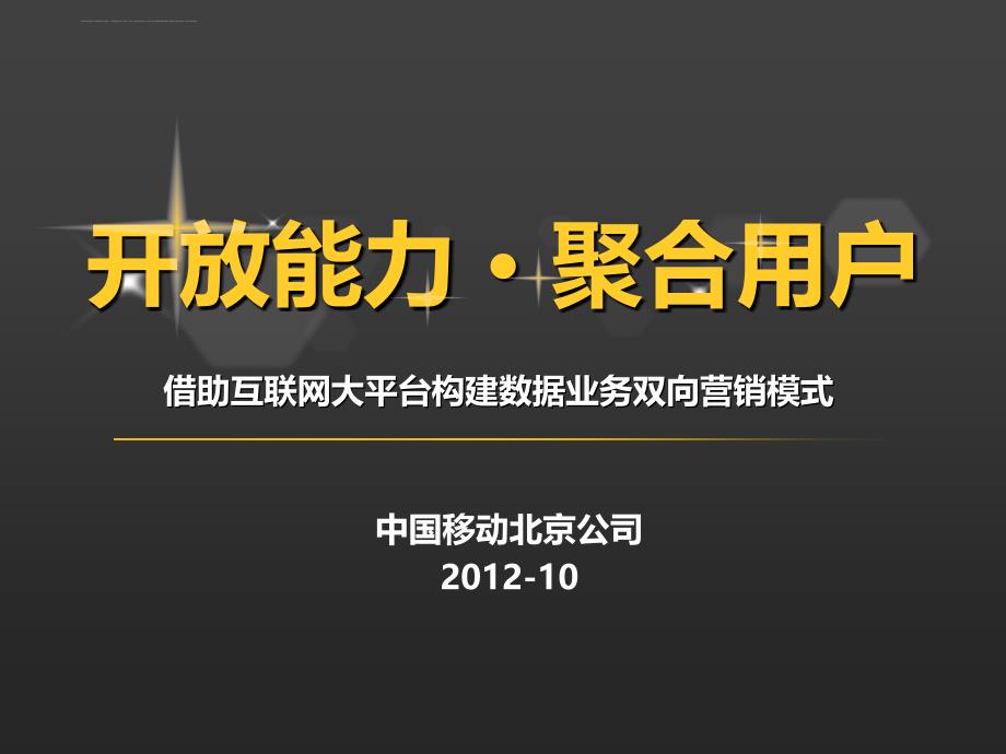 借助互联网大平台构建数据业务双向营销模式.ppt_第1页