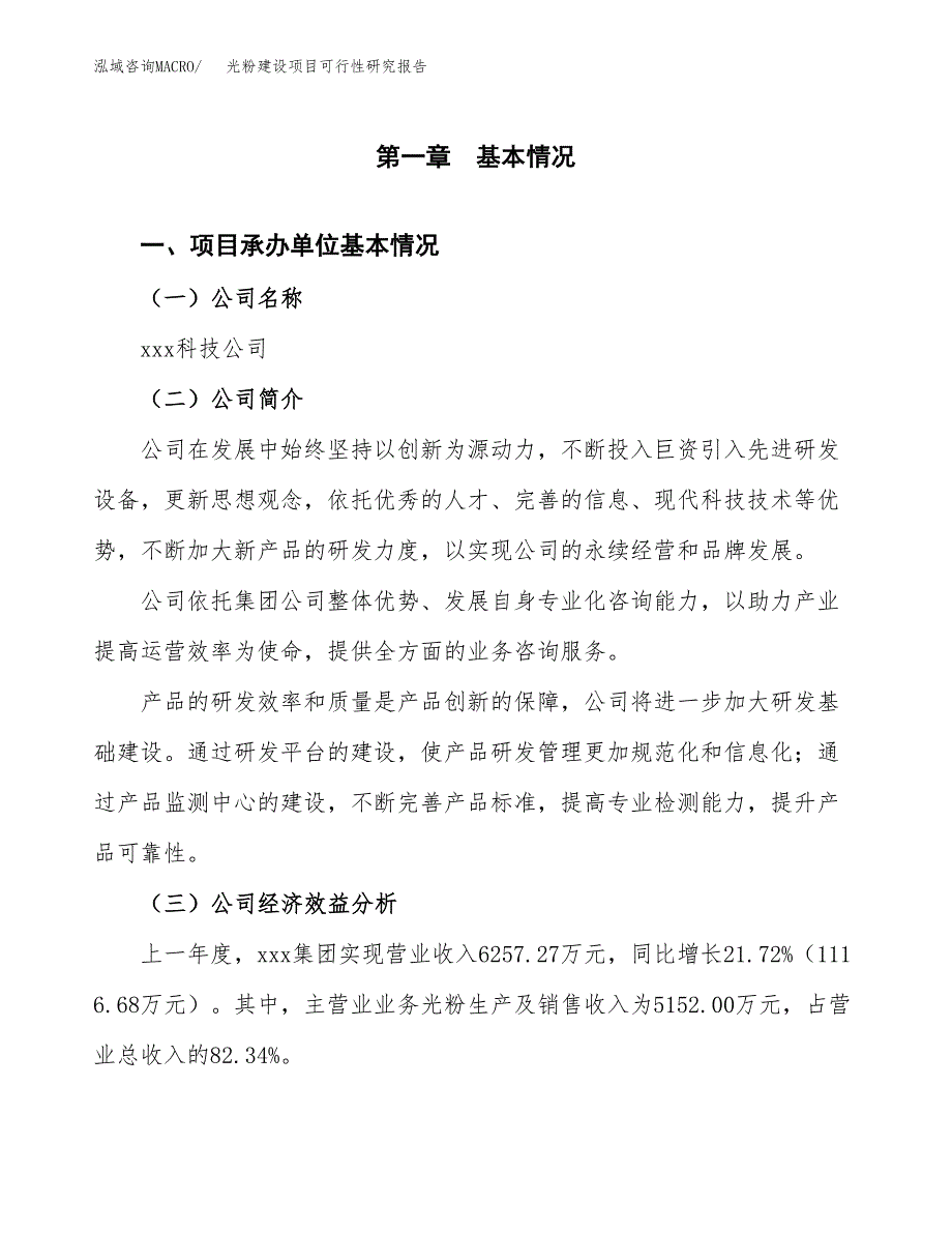 光粉建设项目可行性研究报告（word下载可编辑）_第4页