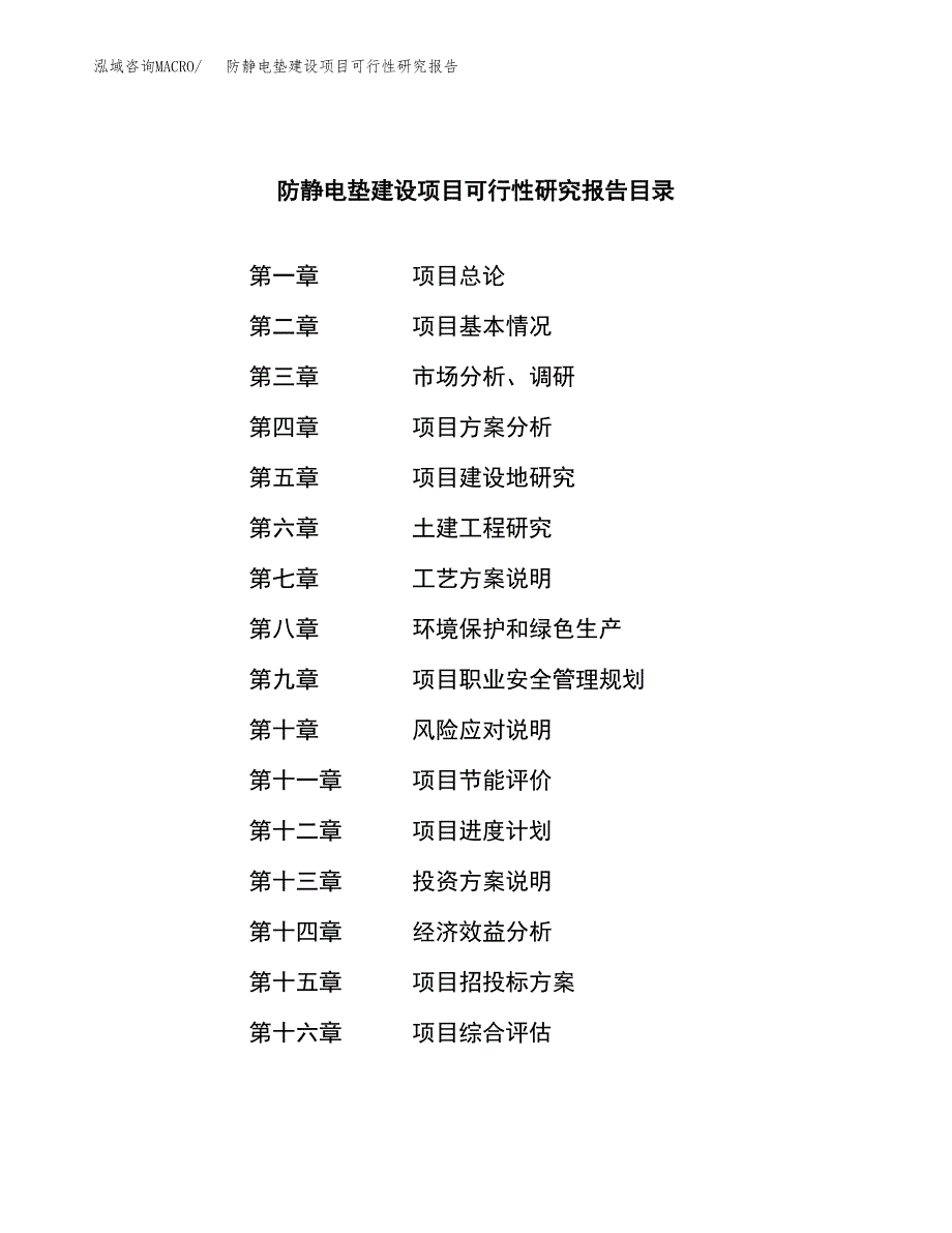 防静电垫建设项目可行性研究报告（word下载可编辑）_第3页