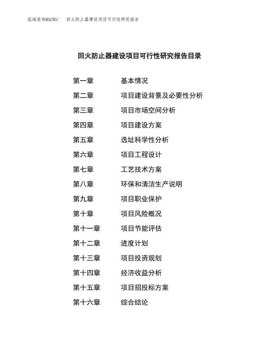 回火防止器建设项目可行性研究报告（word下载可编辑）_第3页