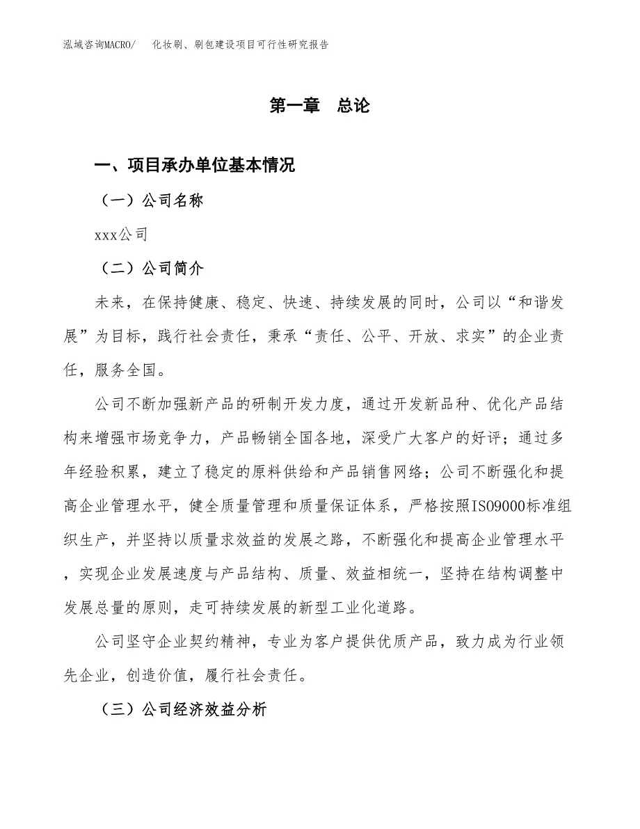 化妆刷、刷包建设项目可行性研究报告（word下载可编辑）_第4页