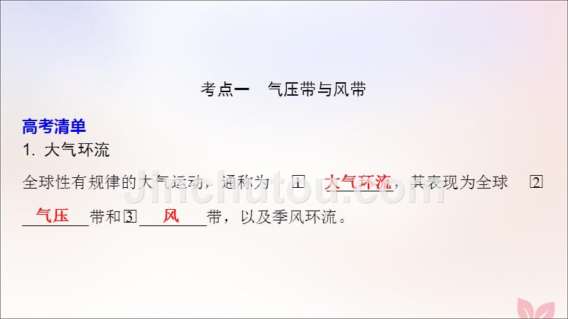 （锁定高考）2020版高考地理一轮总复习 第三章 地球上的大气 第2讲 大气环流与气候课件 新人教版_第3页