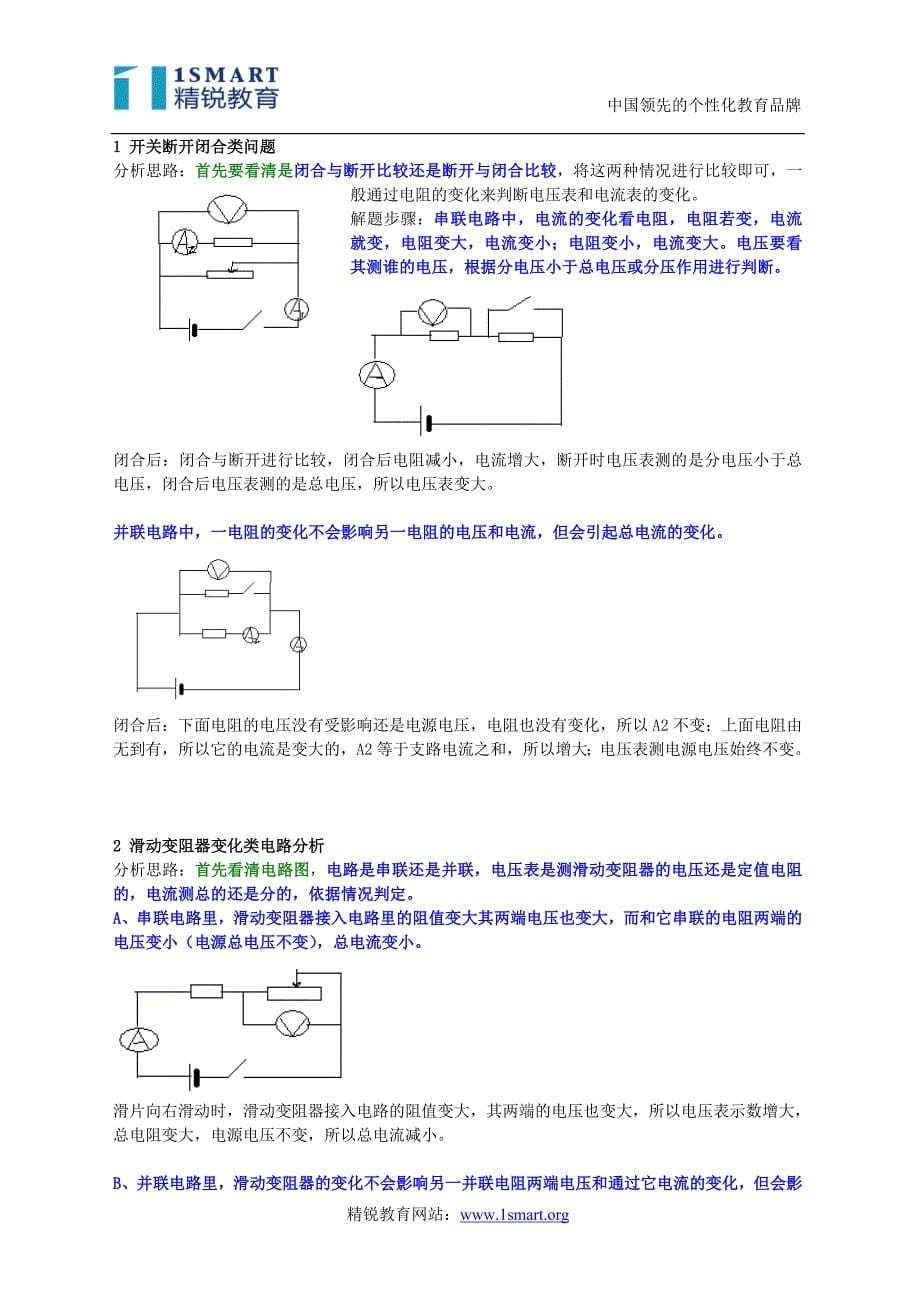 初中物理电路故障与动态电路分析附答案_第5页