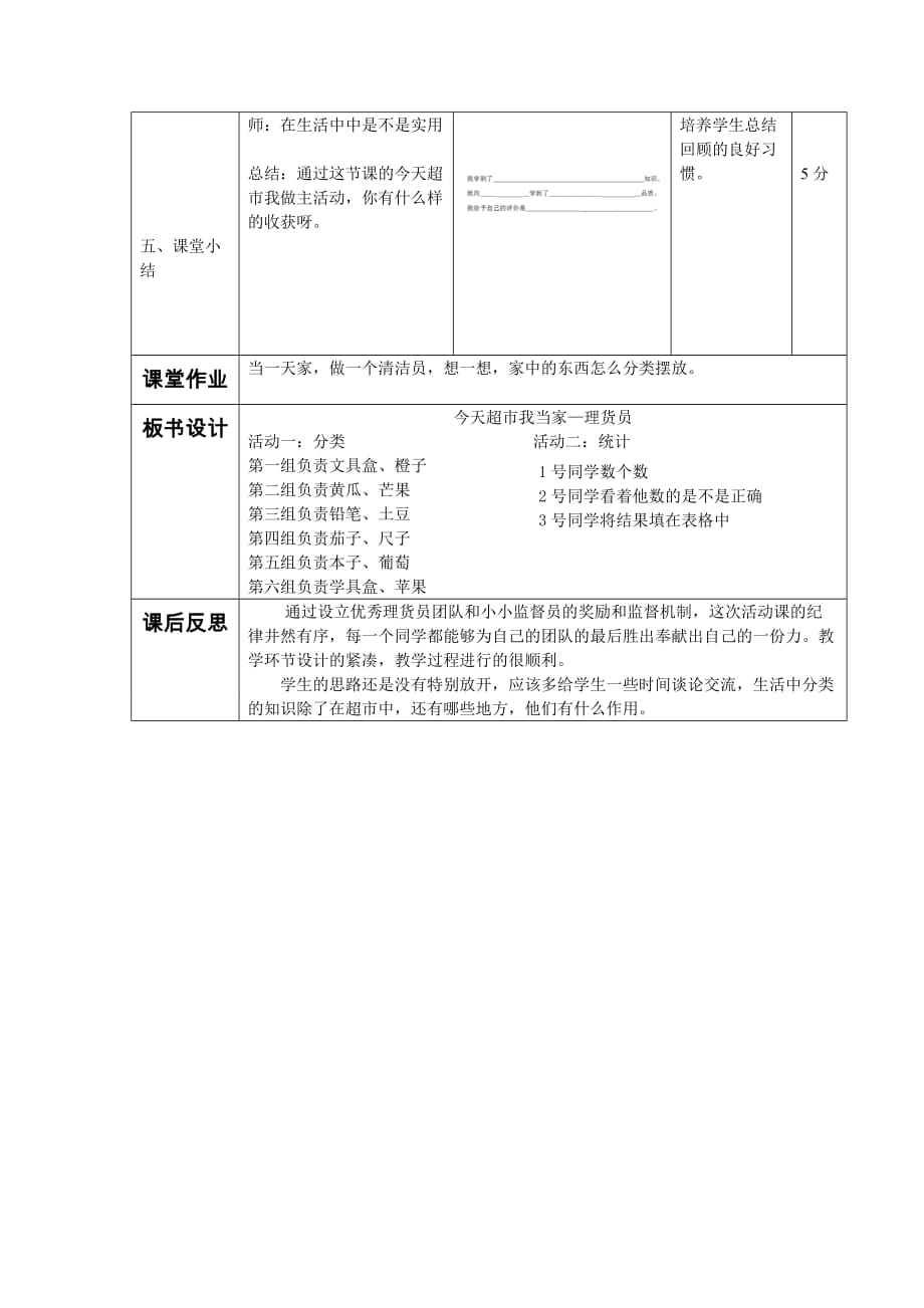 活动课-今天超市我当家—理货员-教案_第4页