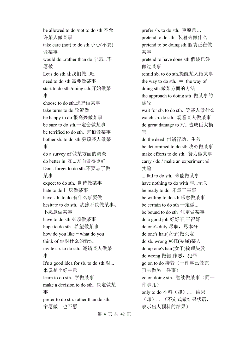 高考英语最常见的短语(分类、全面、实用)_第4页