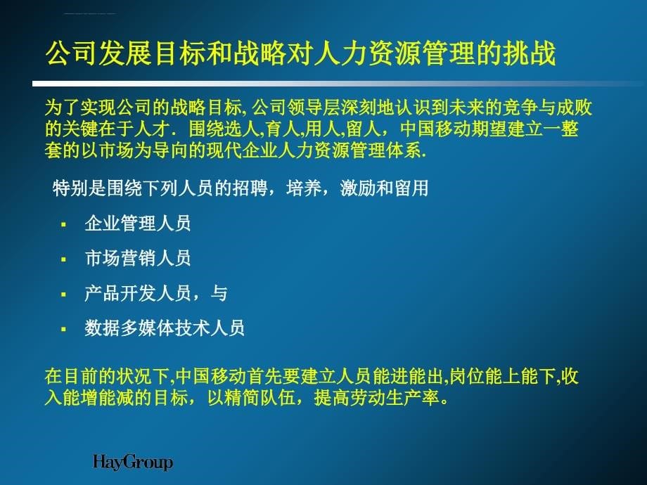 中国移动通信人力资源管理战略规划.ppt_第5页