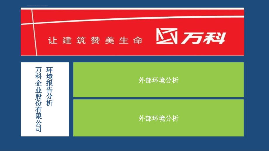 万科企业股份有限公司环境分析报告.ppt_第2页