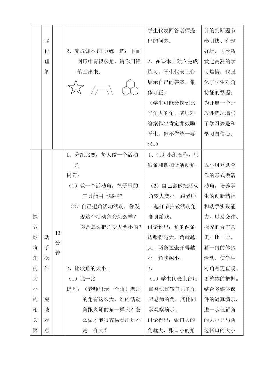 小学数学二年级下册《认识角》教学设计_第5页