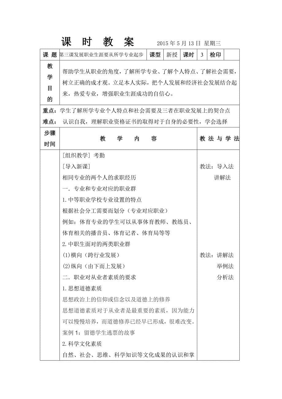 职业生涯规划-电子教案_第5页