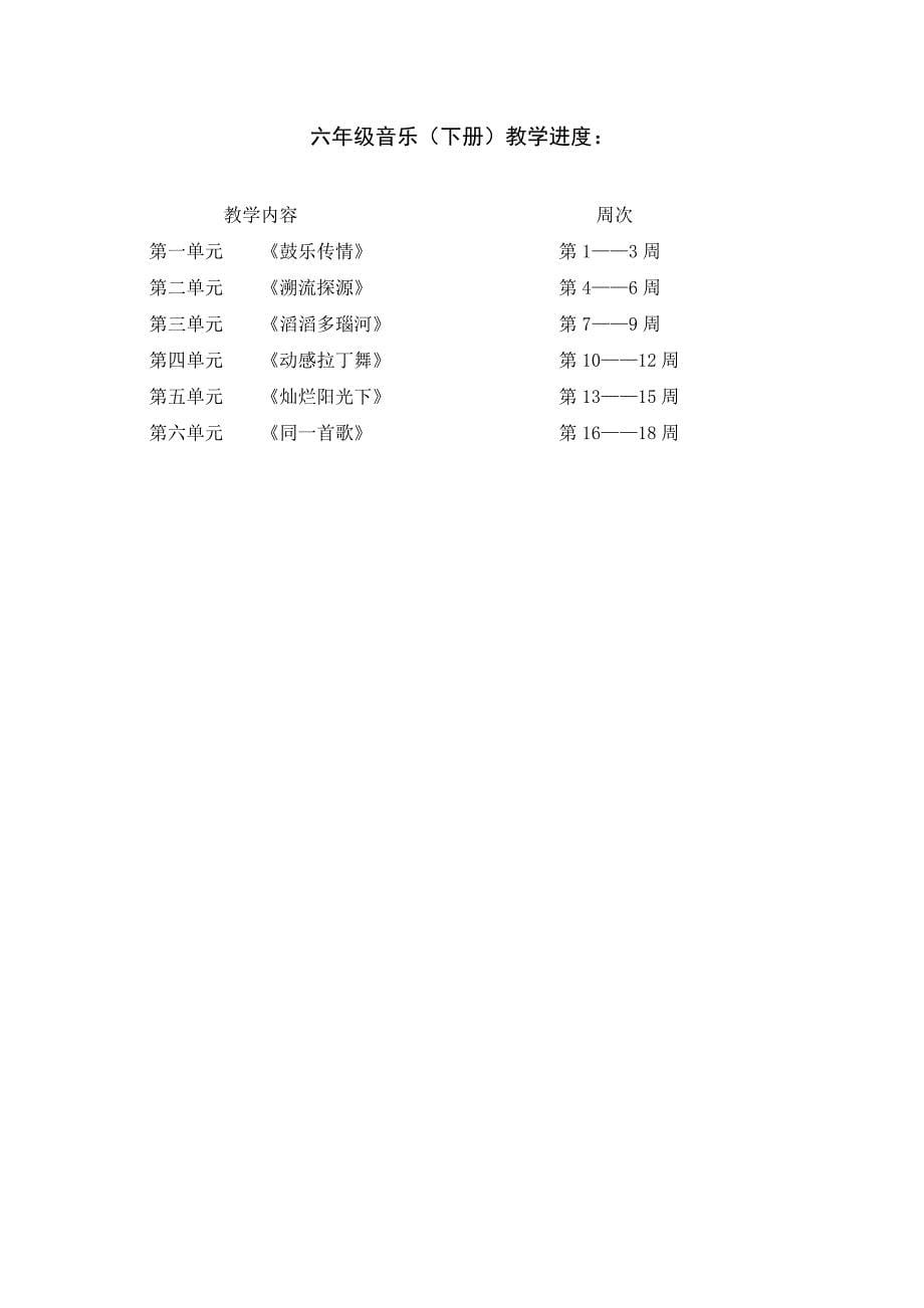 苏教版六年级下学期音乐教案(最新版)_第5页