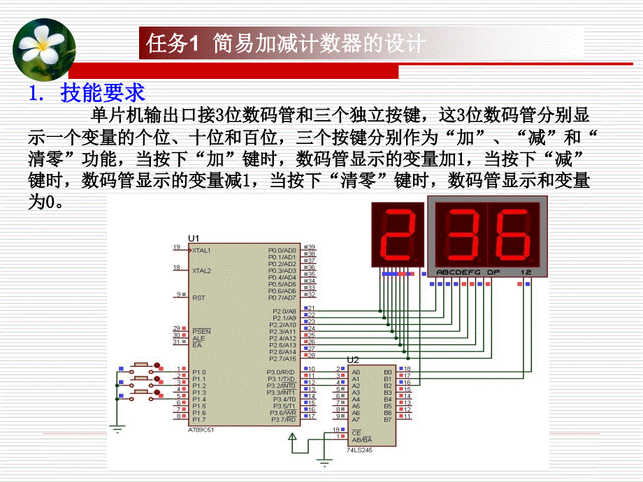 简易加减计数器和交通信号灯设计概述_第2页