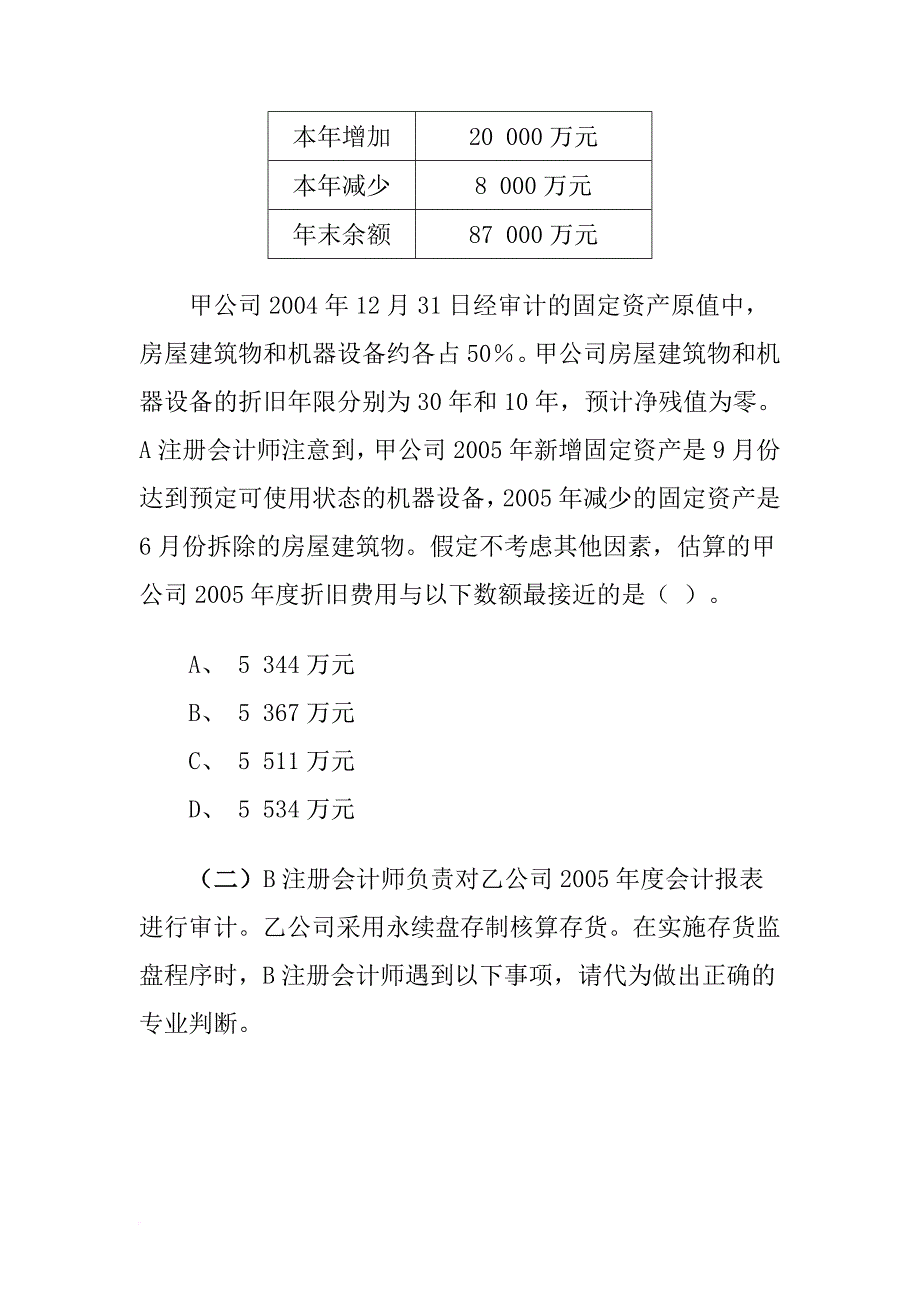 全国注册会计师考试试题《审计》.doc_第4页