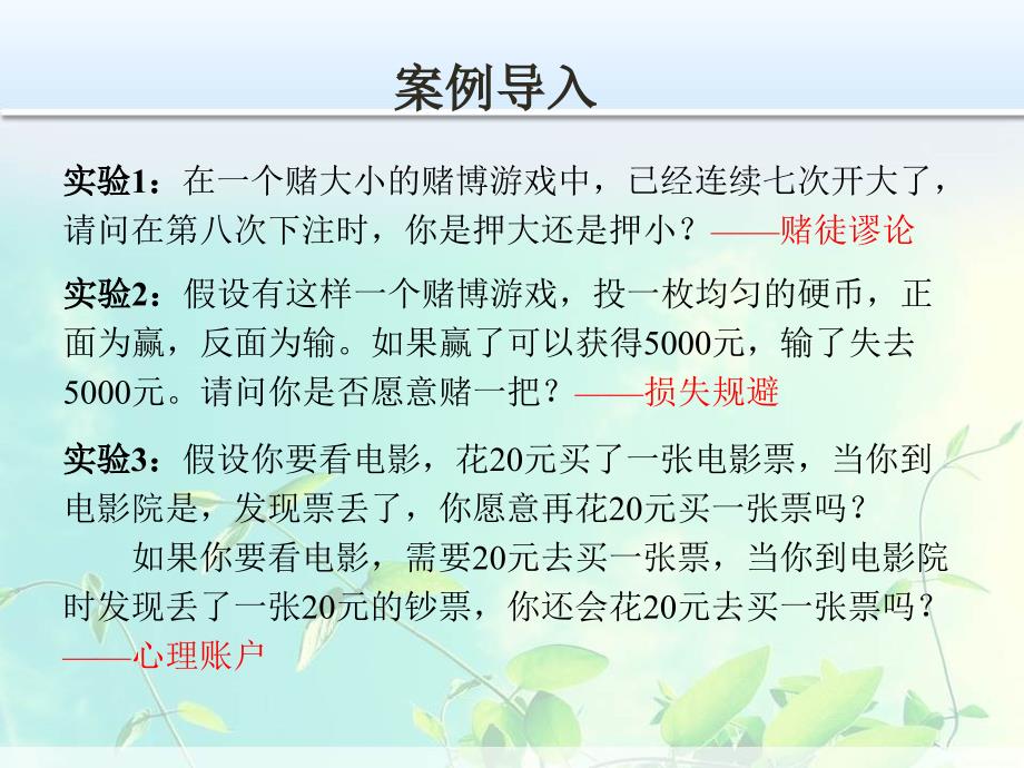 行为金融理论课件_第2页