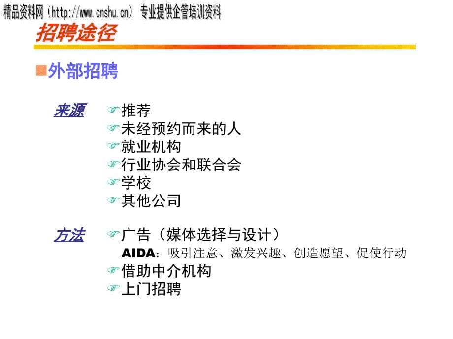 通信企业招聘程序与招聘途径_第5页