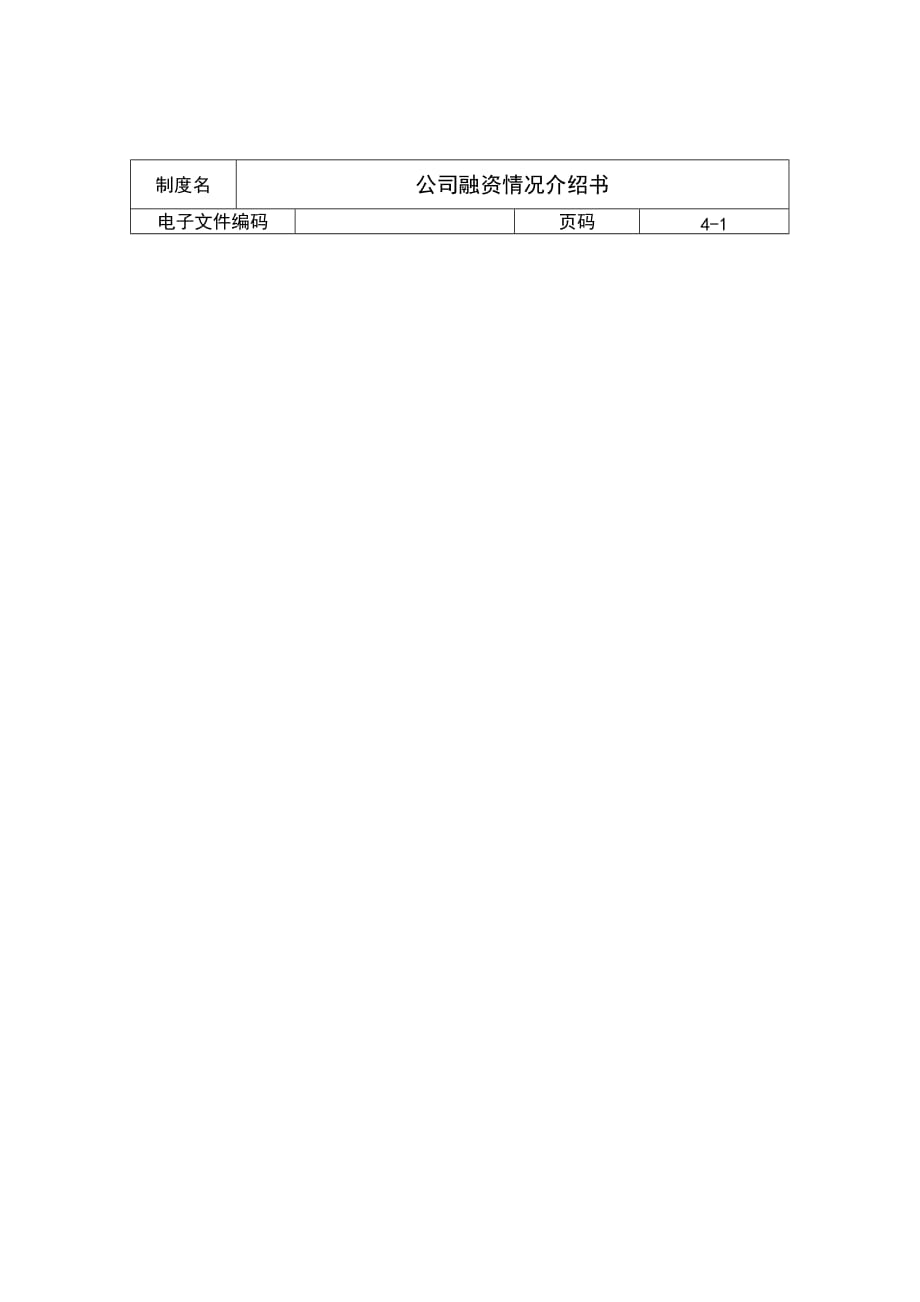 公司融资情况介绍书.doc_第1页