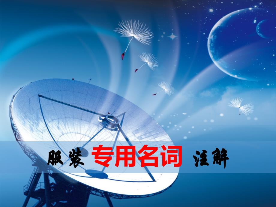 服装行业专业名词注解_第1页