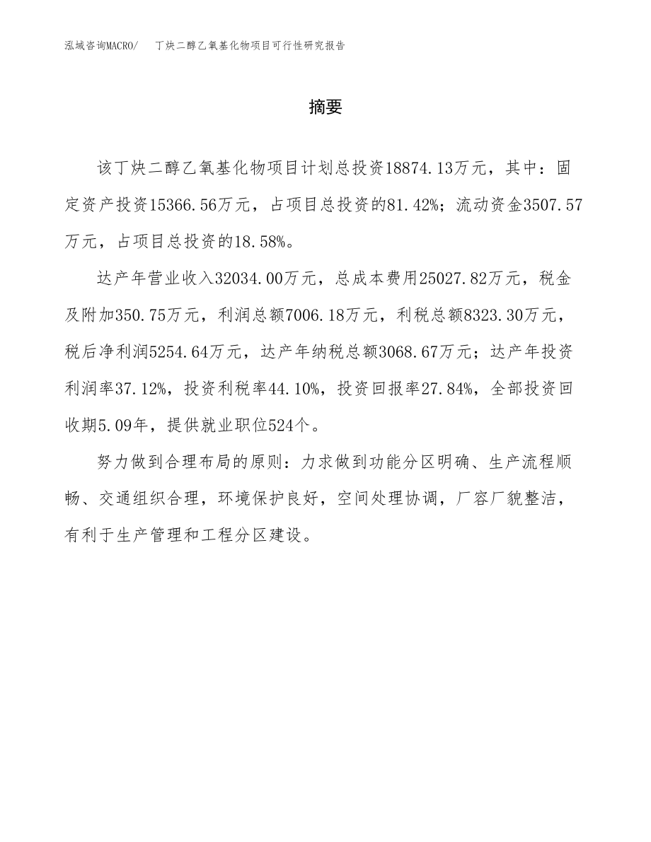 丁炔二醇乙氧基化物项目可行性研究报告（总投资19000万元）.docx_第2页