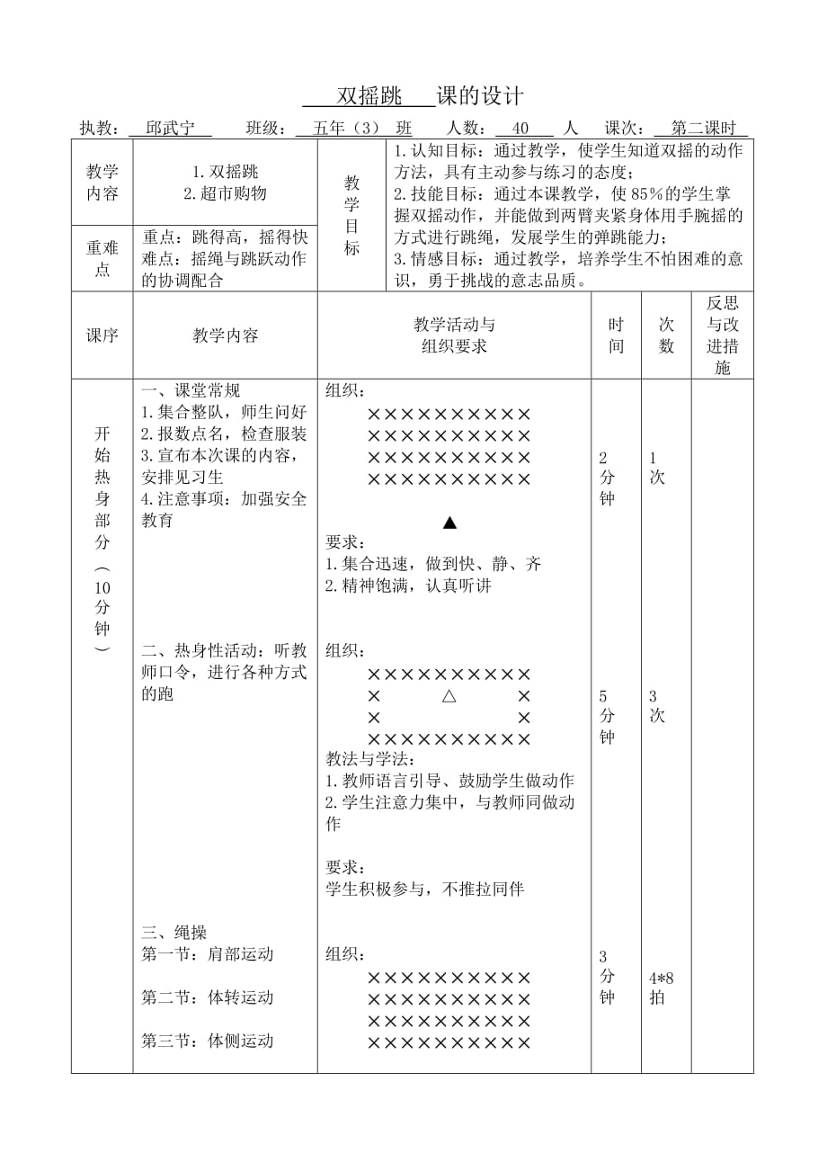 跳绳双摇跳课的设计_第3页