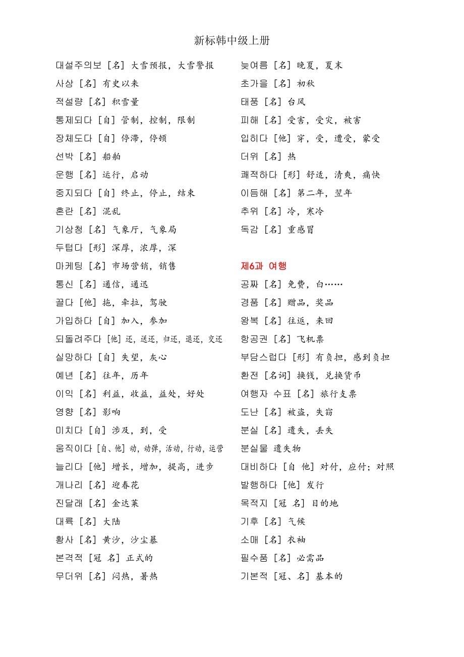 新标准韩国语中级单词_第5页