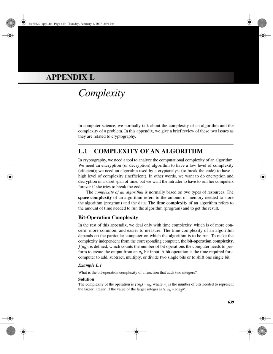 密码学与网络安全  教学课件 ppt 作者 978-7-302-19727-0附录L_第1页
