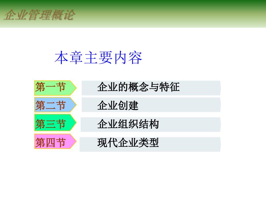 企业管理概论 教学课件 ppt 作者 邓焱第一章 企业与企业组织_第2页