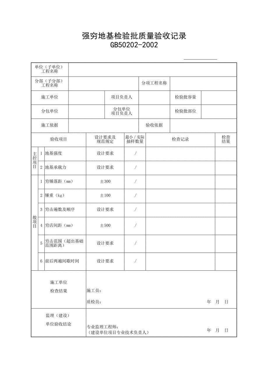 地基与基础工程检验批质量验收记录.doc_第5页