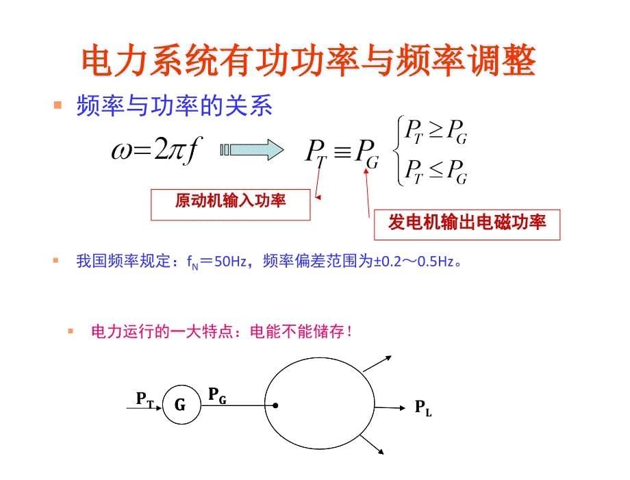 电力系统分析孙淑琴第12次课第4章节电力系统有功功率与频率调整_第5页