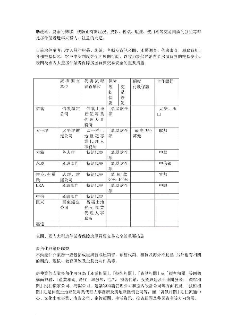 房屋中介产业分析及太平洋房屋营销策略分析.doc_第5页