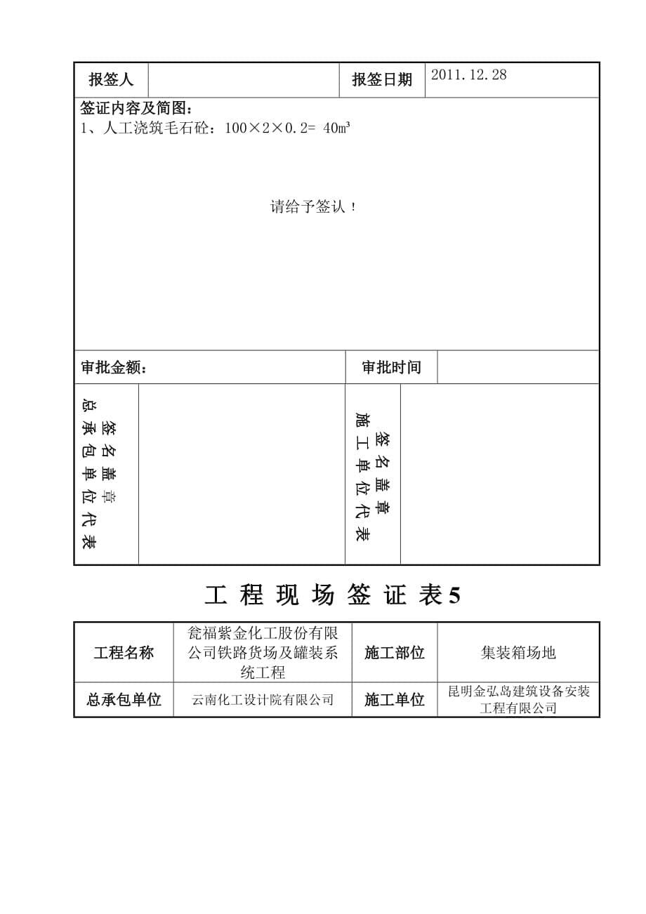 工程现场签证表汇编.doc_第5页