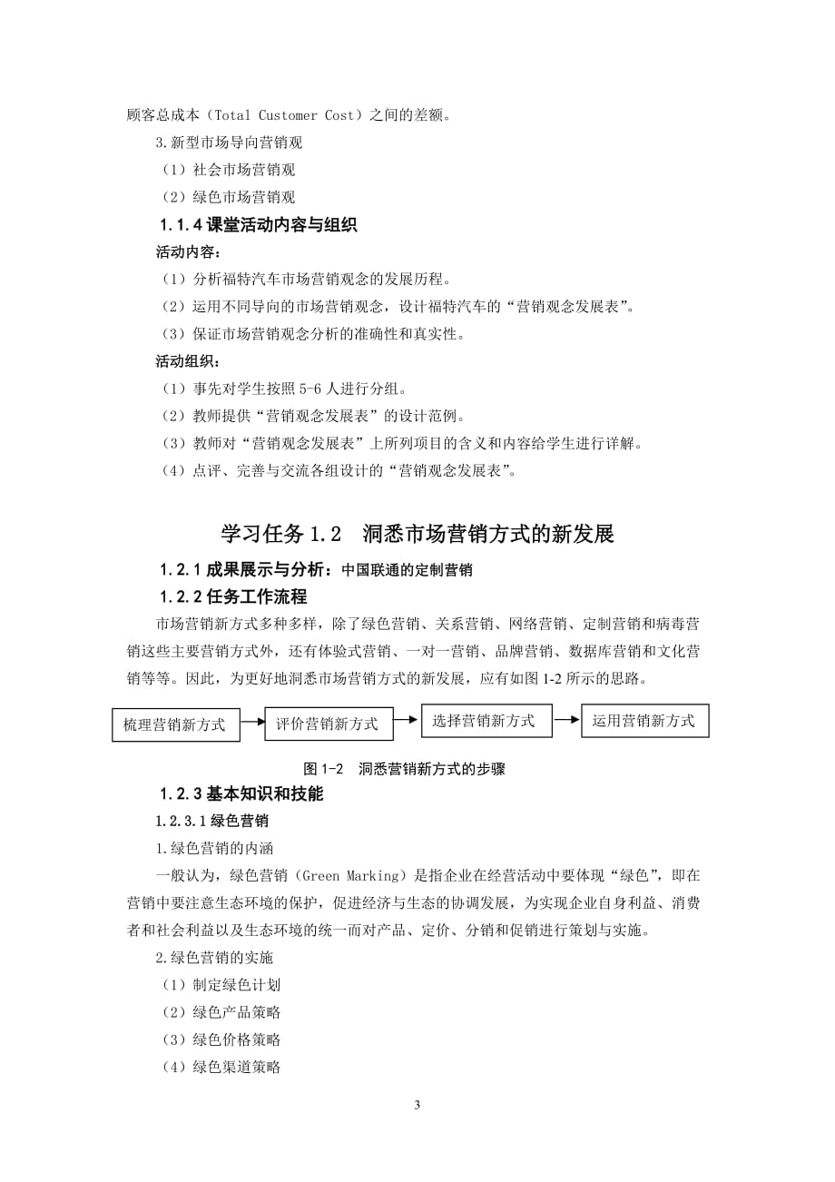 市场营销实务 浙江省十一五 重点教材建设项目 教案 作者 胡德华 项目1 初识市场营销_第3页