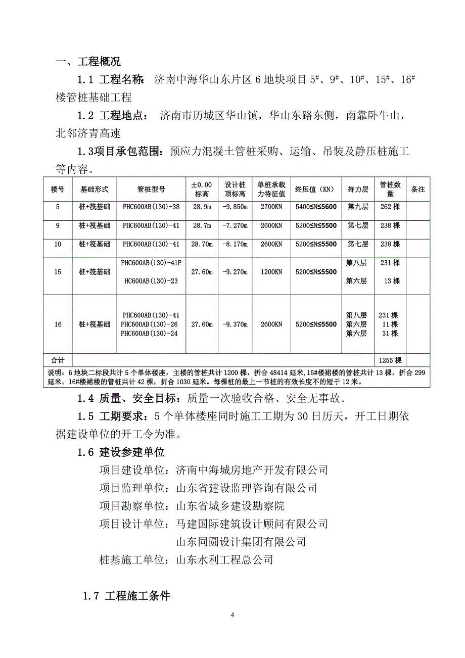 某楼管桩基础工程施工组织设计.doc_第4页