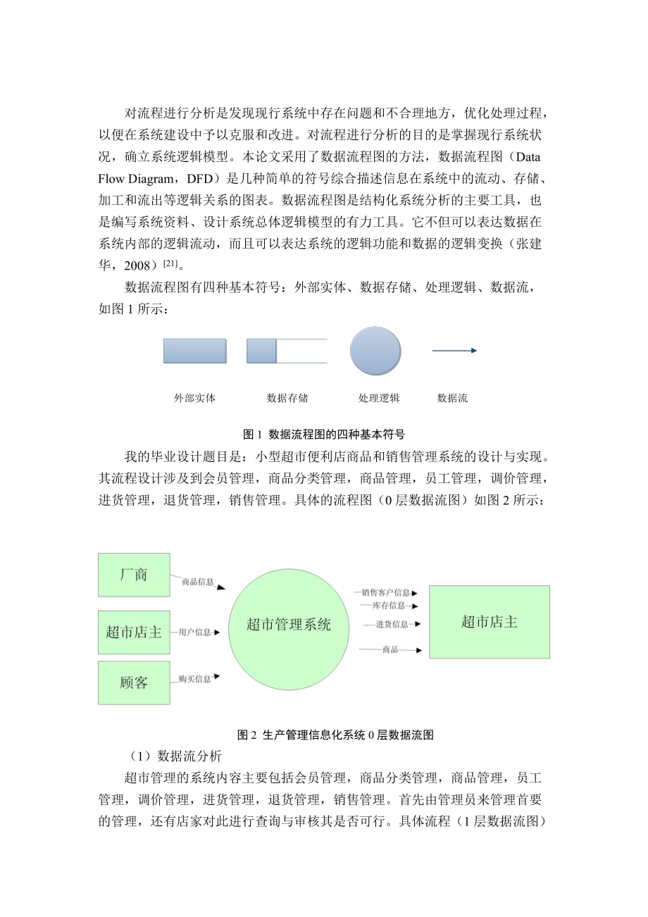 超市管理数据流图报告样本.doc_第1页