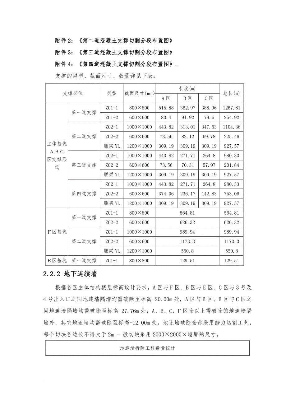 混凝土支撑拆除施工方案培训资料.doc_第5页