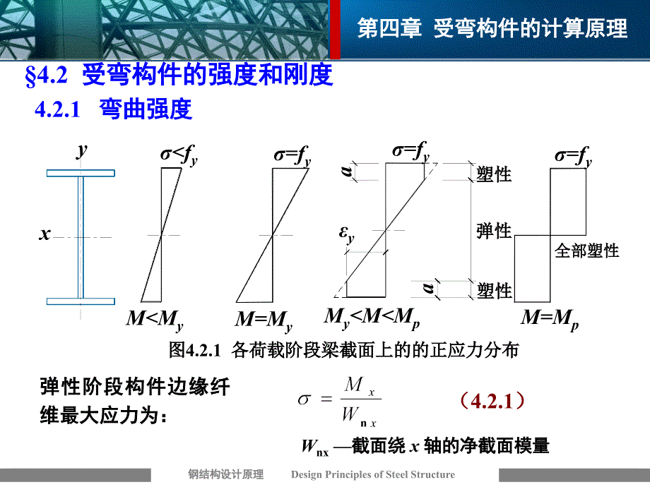 钢结构2钢结构设计原理第四章受弯构件的计算原理_第4页