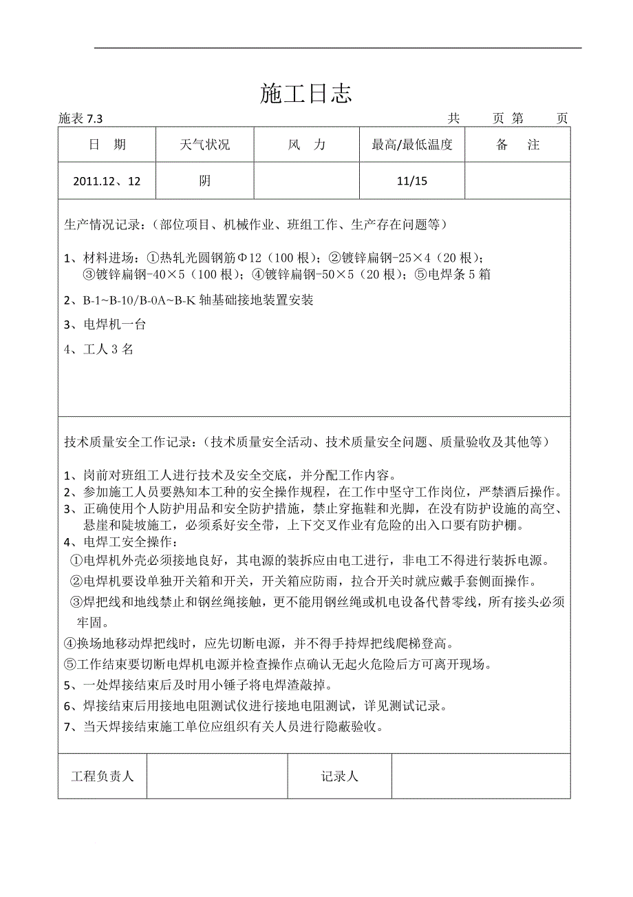 电施工日志.doc_第1页