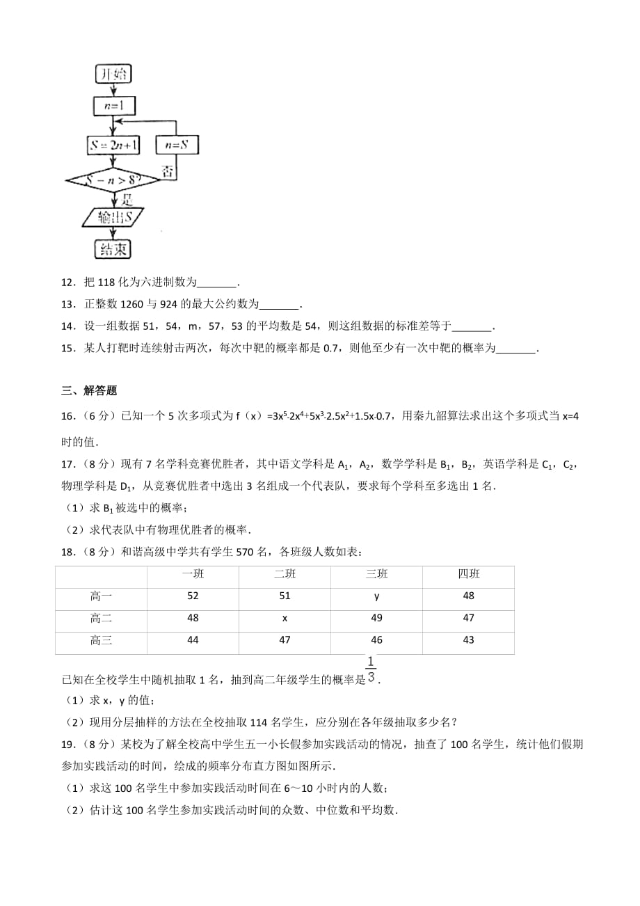 2019天津高一（下）期末押题卷_第3页