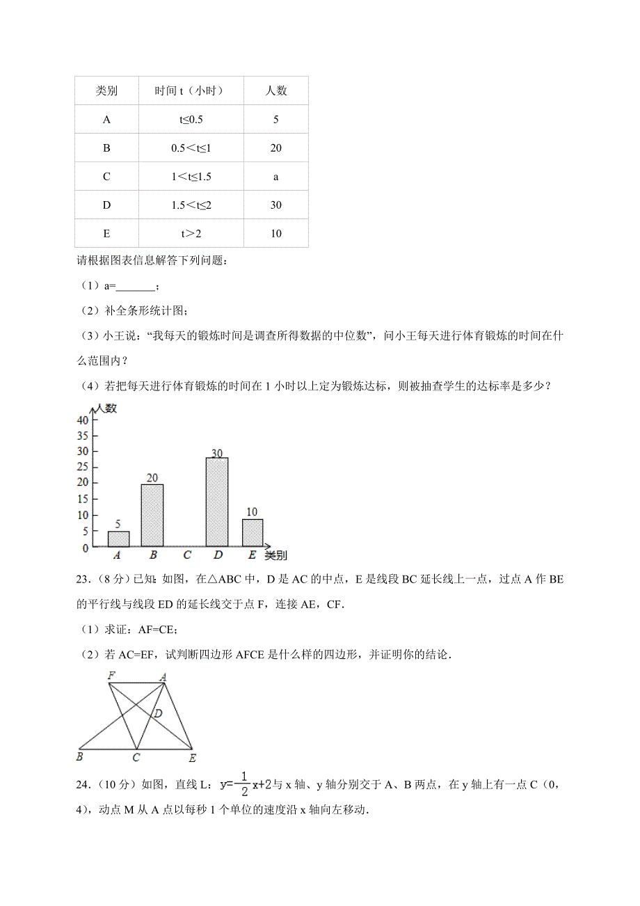 2019年贵州省八年级下期末数学模拟卷（二）_第4页