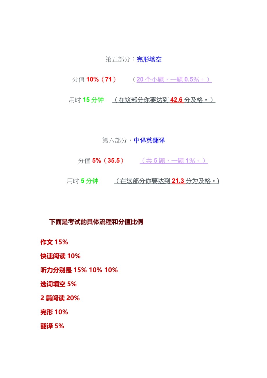 英语四级考试题型时间分配与计分方法.doc_第4页