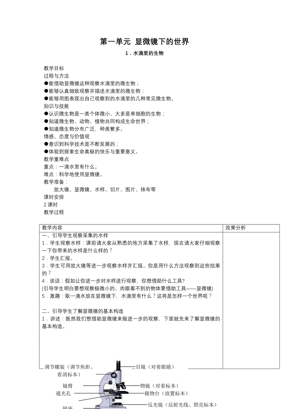 苏教版小学科学六年级上册教案全集资料_第1页