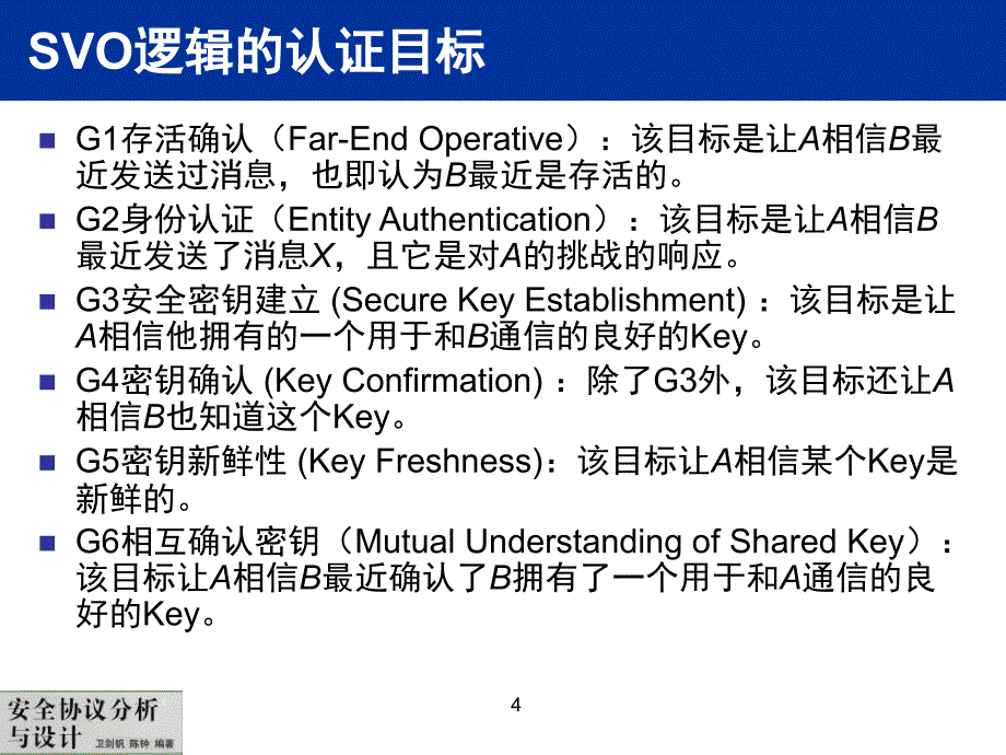 安全协议分析与设计 普通高等教育十一五 国家级规划教材 教学课件 ppt 作者 卫剑钒 陈钟 安全协议-第3章-下_第4页