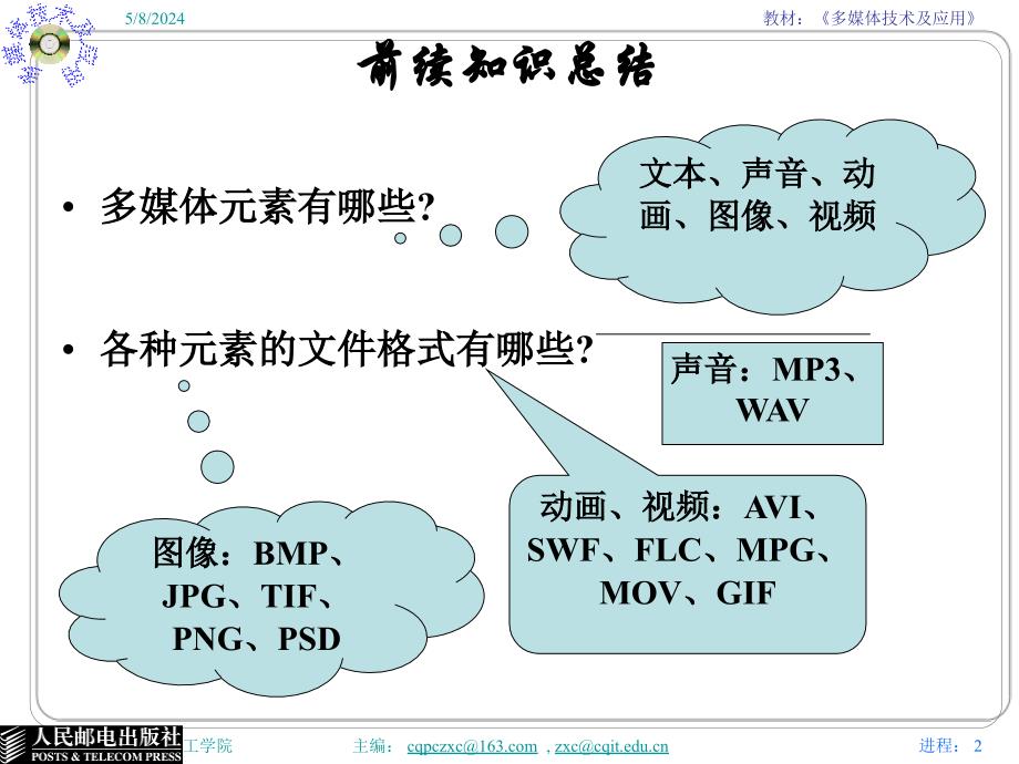 多媒体技术与应用 普通高等教育“十一五”国家级规划教材  教学课件 ppt 作者  张小川 邵桂芳 黄同愿1第4章 VCD制作_第2页