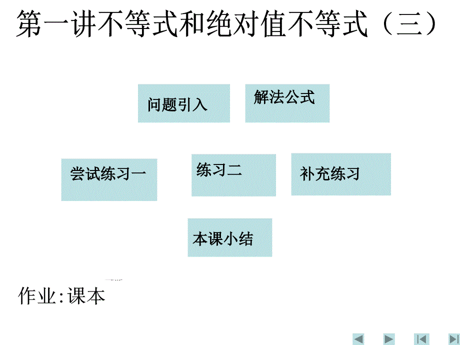 高中数学4-5全套课件2007.7.27第一讲不等式和绝对值不等式三_第1页