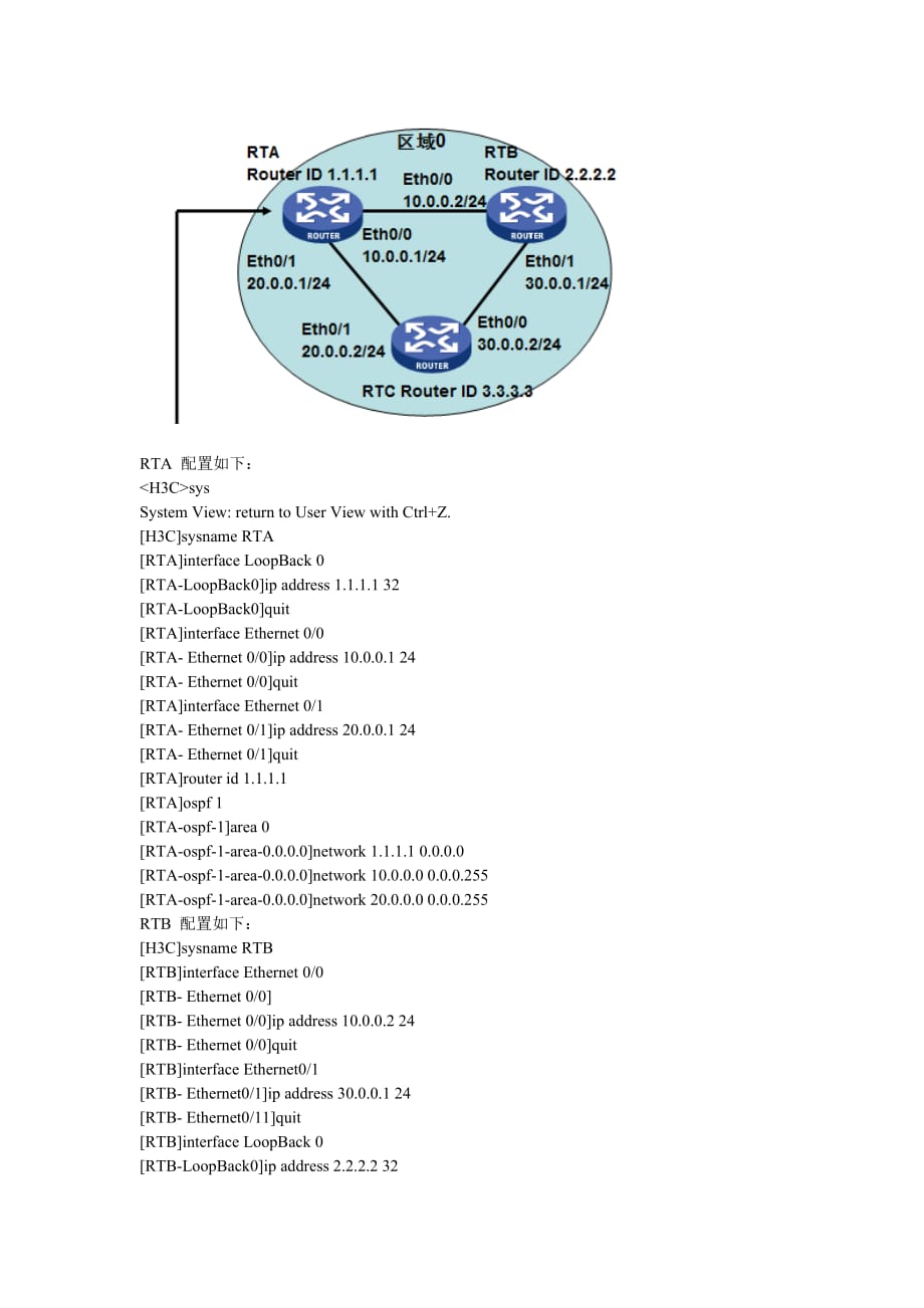 h3c ospf基本配置_第1页