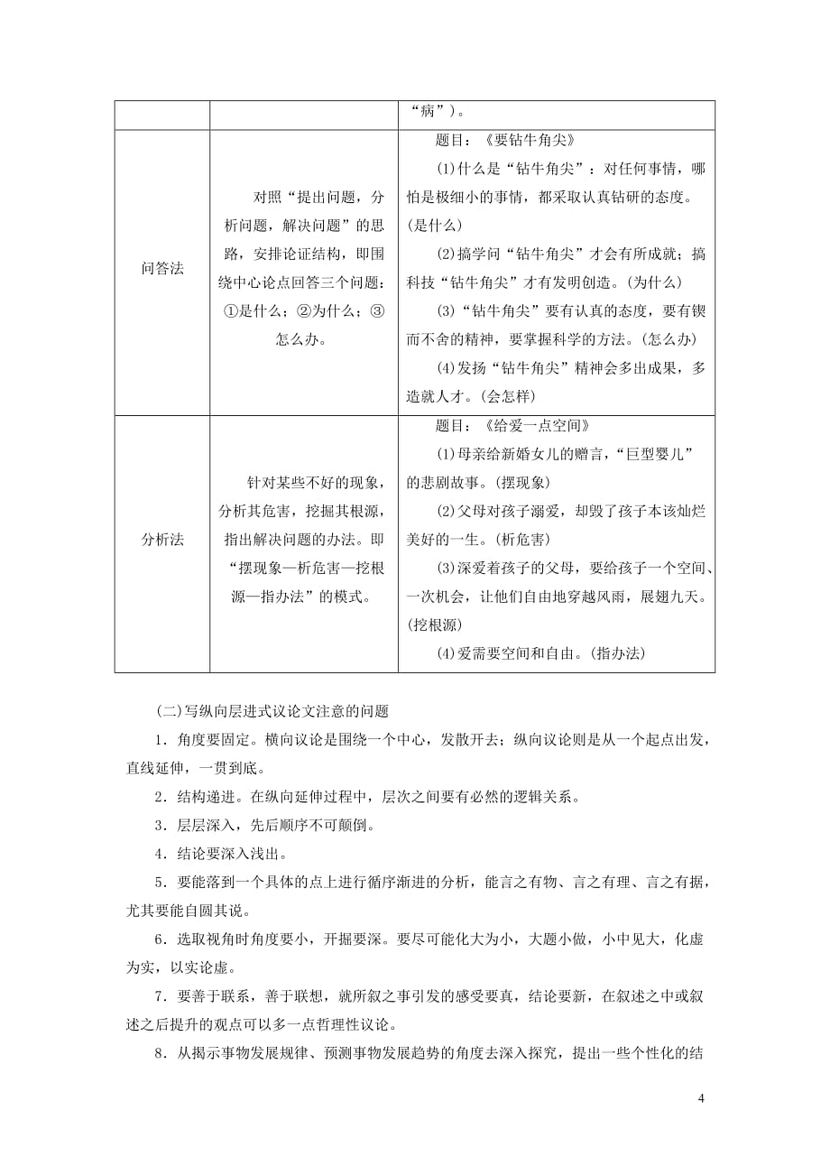 2019年高中语文 单元序列写作（二）发现幸福 学习纵向展开议论讲义 新人教必修4_第4页