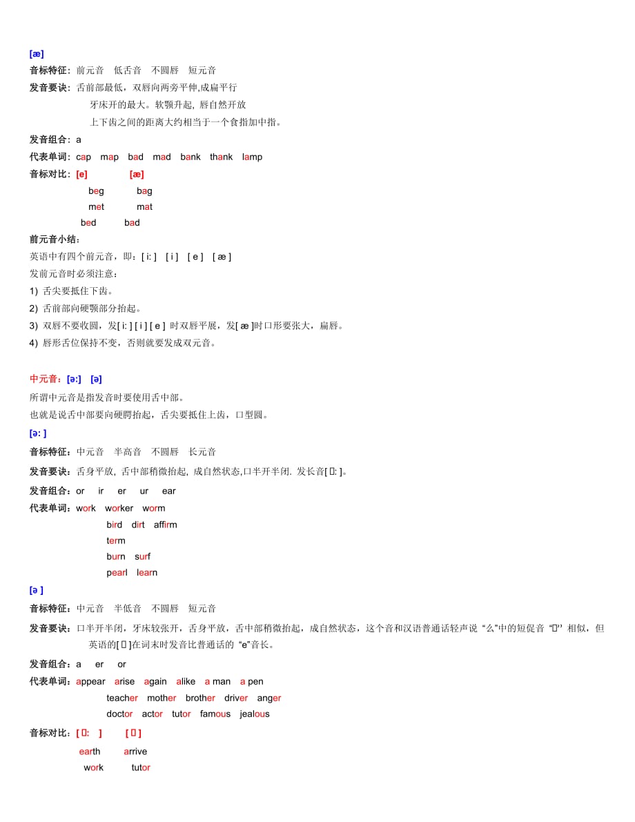 元音字母及字母组合读音98417资料_第2页