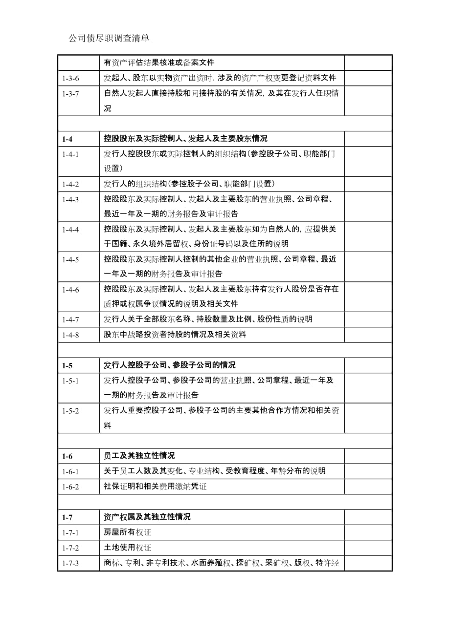 公司债尽调清单模板资料资料_第2页