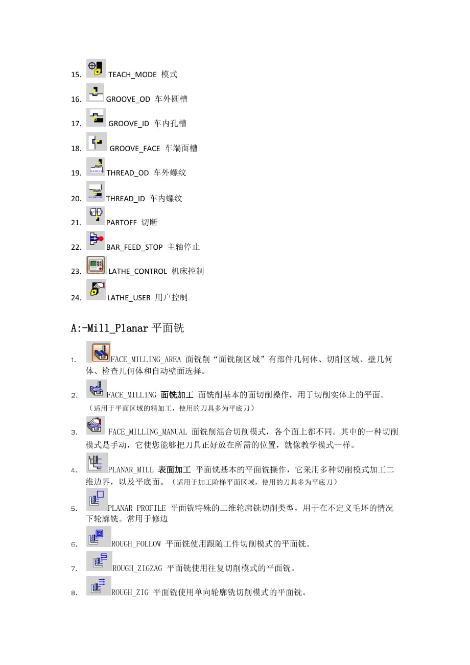 非常全面的UG加工模块中英对照47562资料_第2页