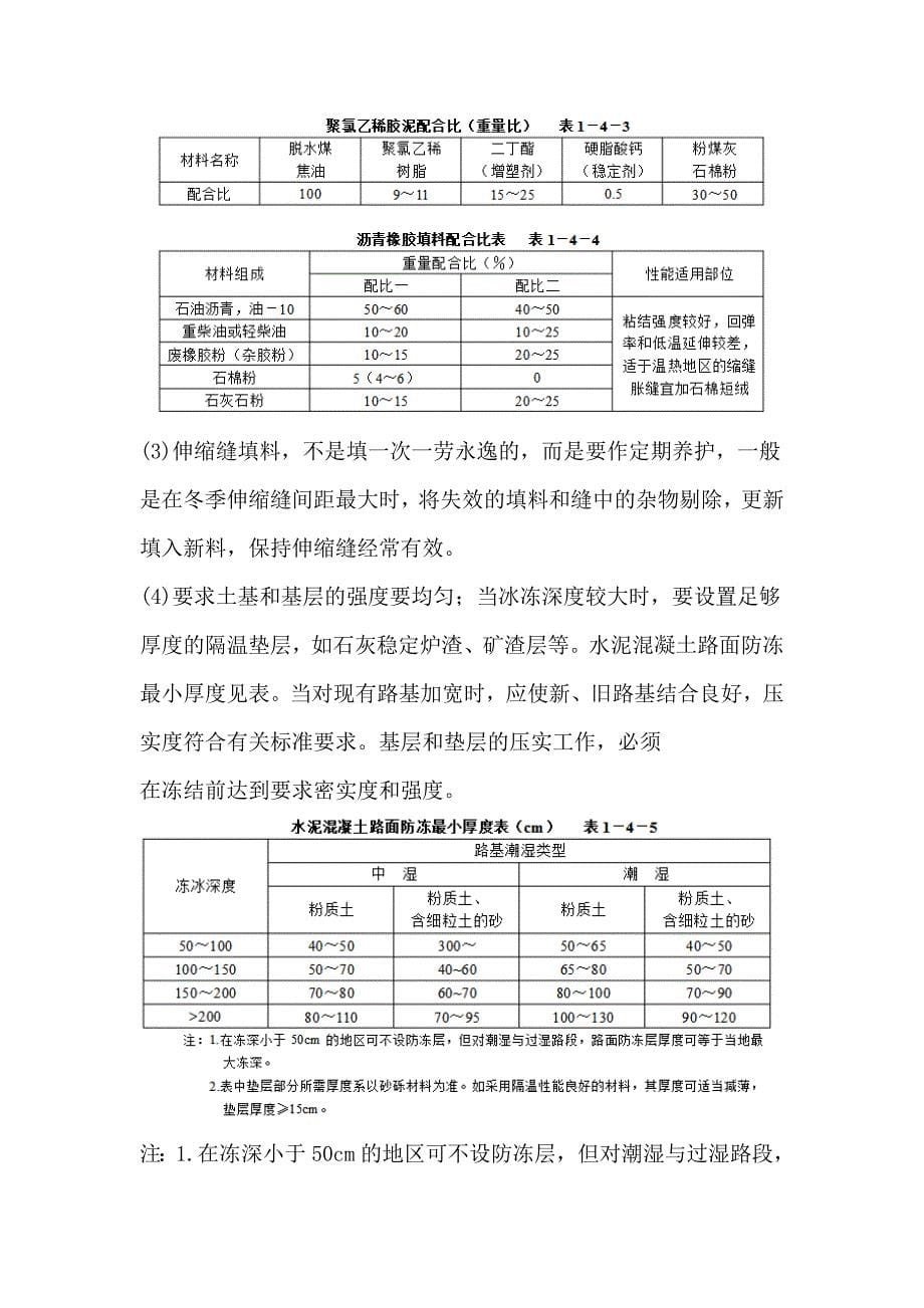 混凝土路面常见问题及预防资料_第5页