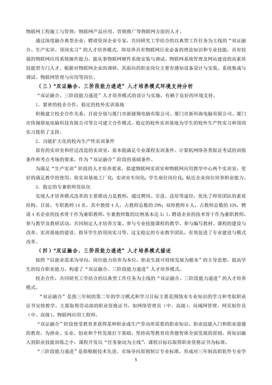 物联网应用技术人才培养方案-新专业申报资料_第5页