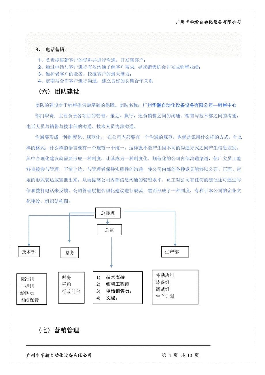 公司销售团队建设方案资料_第5页